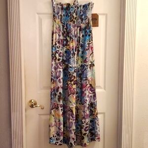 NWT Y2K  Butterfly Tube Maxi Dress